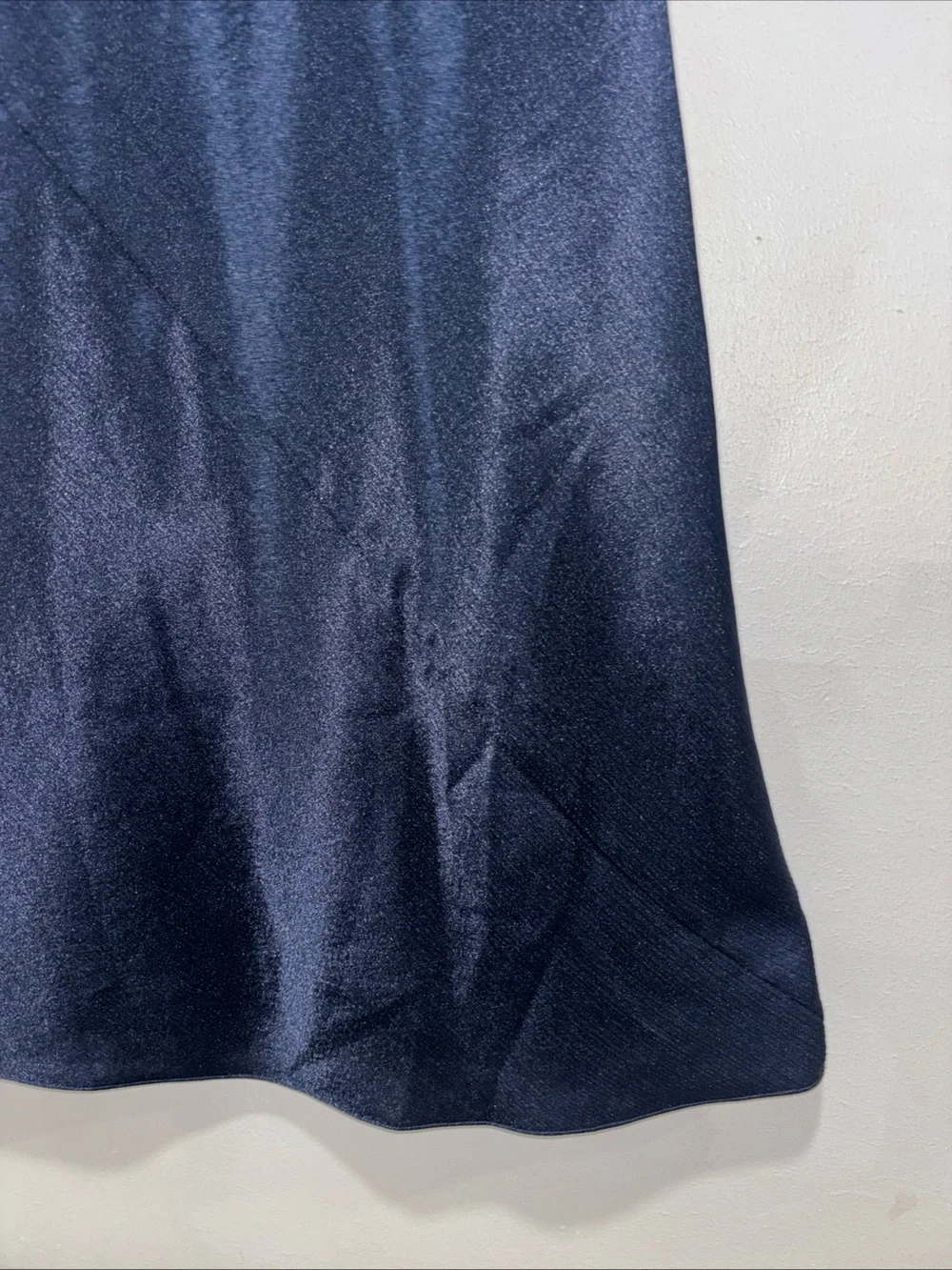 Abercrombie & Fitch Long-sleeve Cowl Back Slip Maxi Dress Women’s Size S Navy